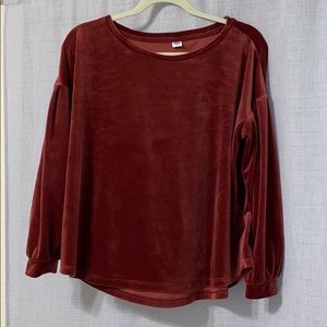 Red velvet long sleeve